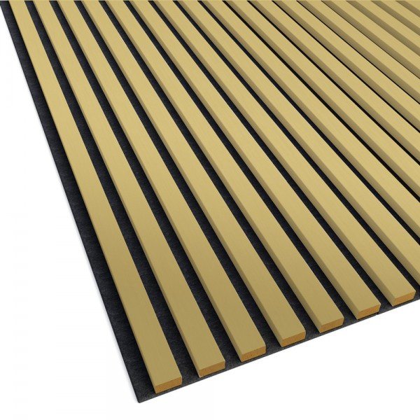 Acoustic Slats Panel - Golden - DecorMania.eu