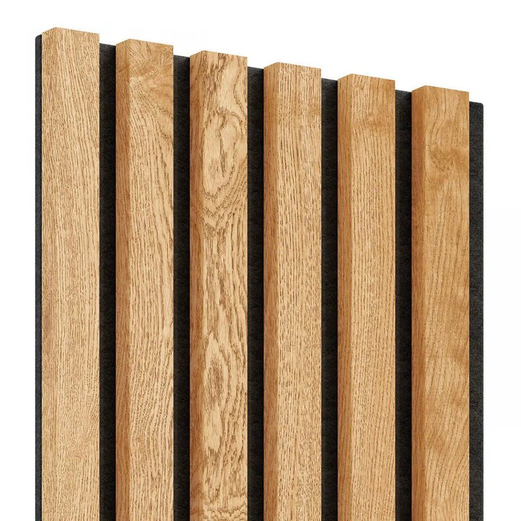 Acoustic Slats Panel - OAK Veneer - DecorMania.eu