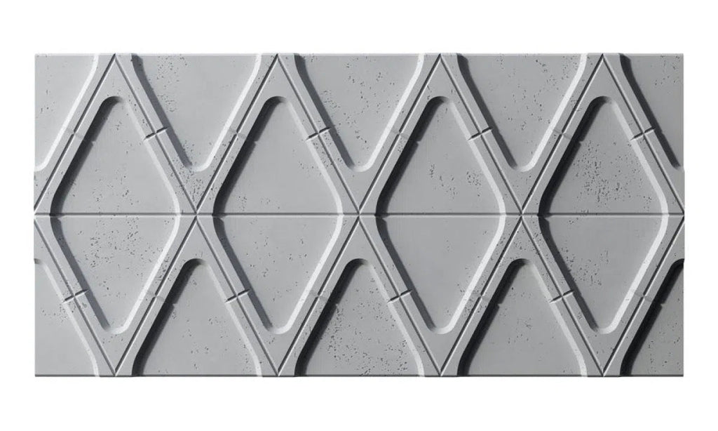 Concrete 3D Wall Panel DIAMONDS - DecorMania.eu