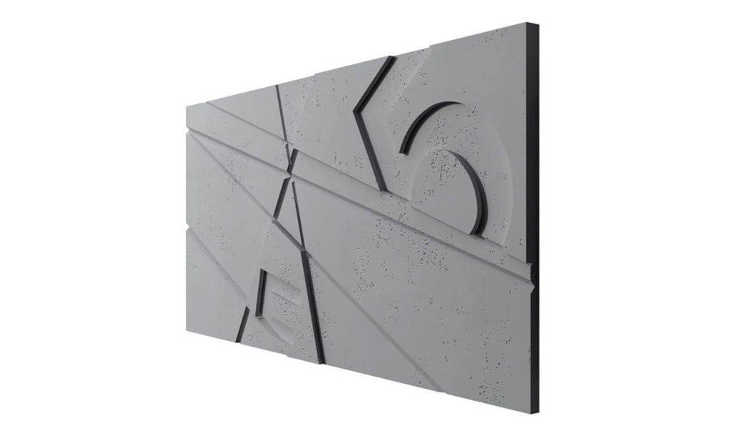 Concrete 3D Wall Panel GRAPHICS-3D Concrete Panels-DecorMania.eu