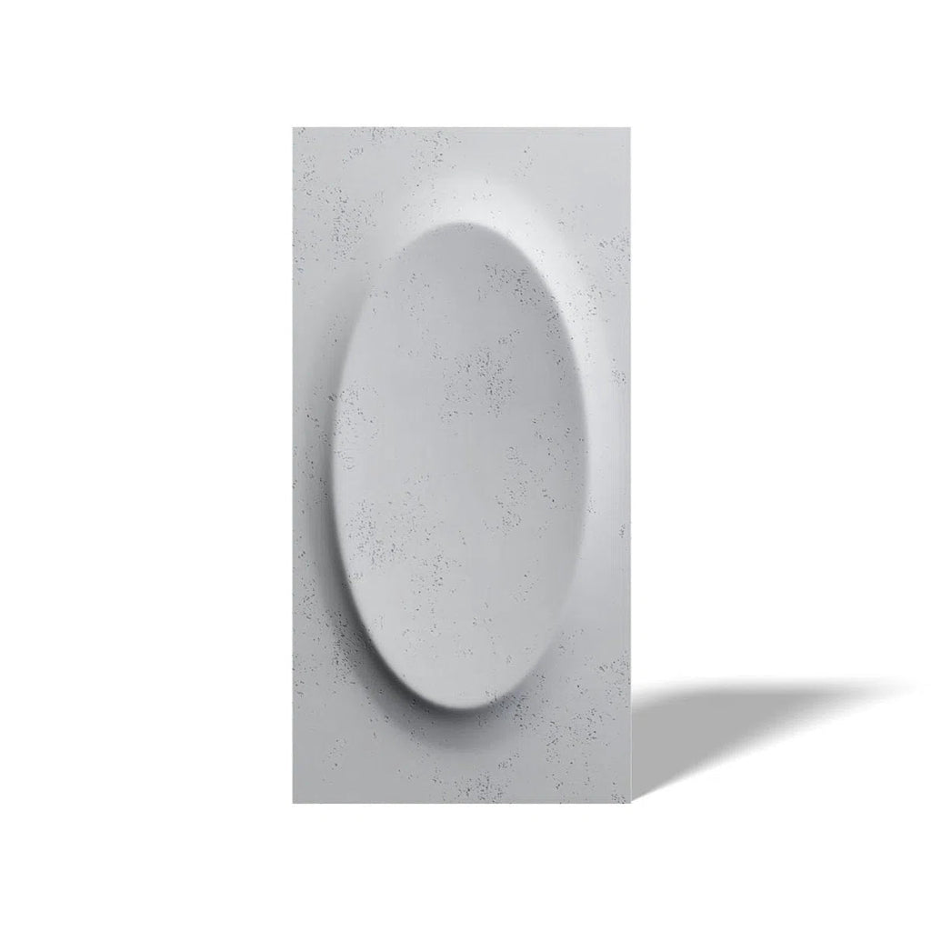 Concrete 3D Wall Panel OVAL - DecorMania.eu