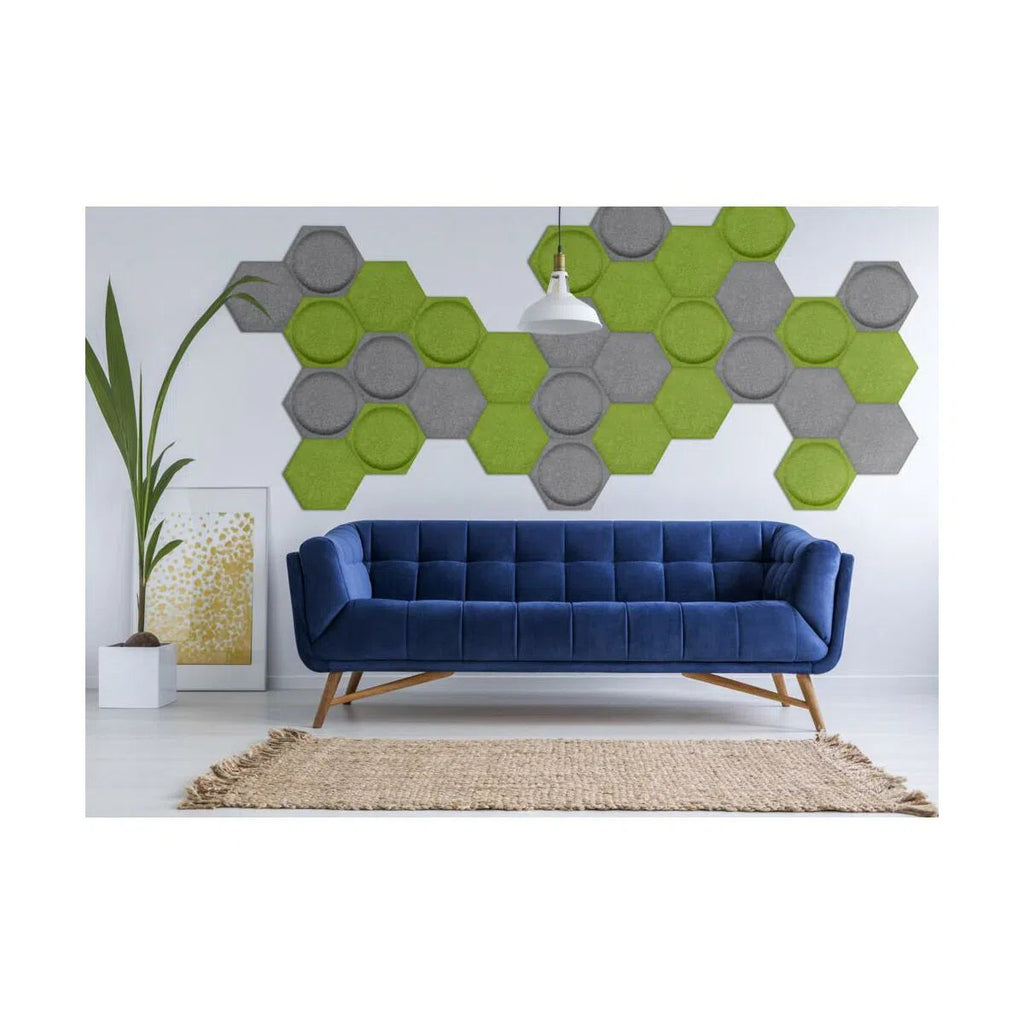 HEXA BOLD 2 Felt Panel - OLIVE - DecorMania.eu