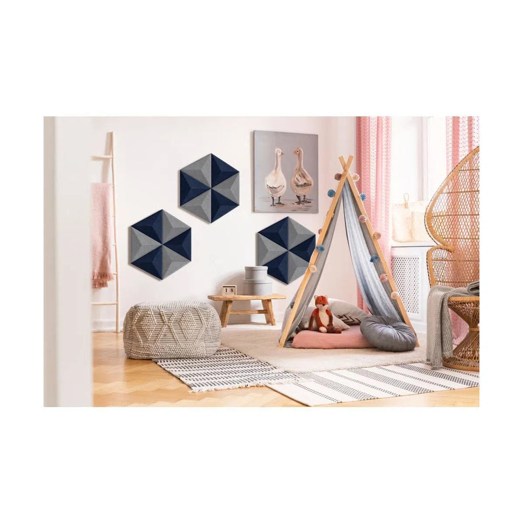 PYRAMID Felt Panel - NAVY - DecorMania.eu